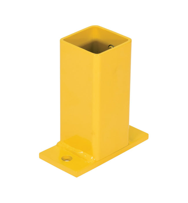 Vestil MG-WP-B Steel Modular Guard Wall Mount for Outer Post Tubing Option 6-7/8 in. x 3 in. x 6 in. Yellow
