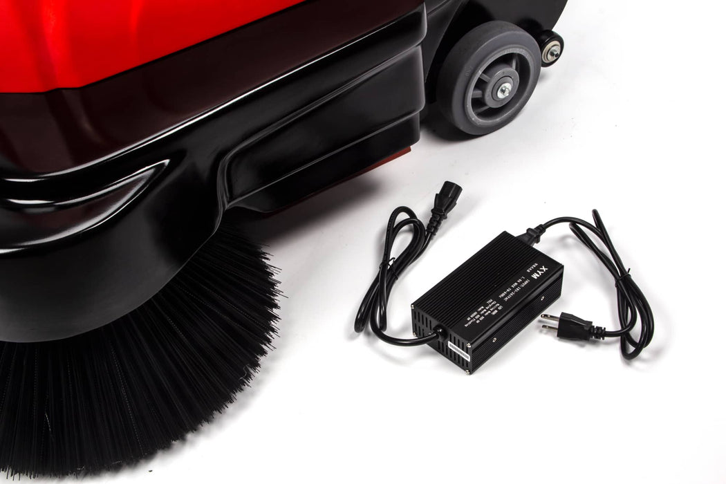 SANITMAX SM1050B 41.3" Battery Powered Walk-behind Floor Sweeper with Water Sprinklers, Triple Brushes - View 14