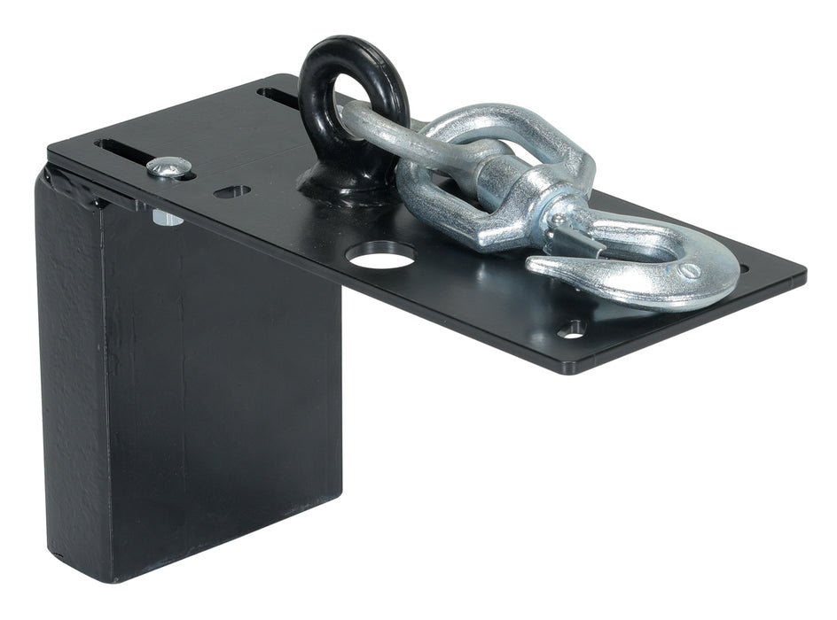 Vestil MINI-SH-4 Swivel Hook Plate 15-7/8 in. x 6 in. x 19-1/8 in. 880 lb. Capacity For Mini Cable Hoist Black