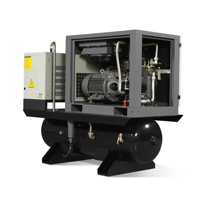 10HP Combined Rotary Screw Air Compressor with Dryer & 66-Gal ASME Tan — view 6