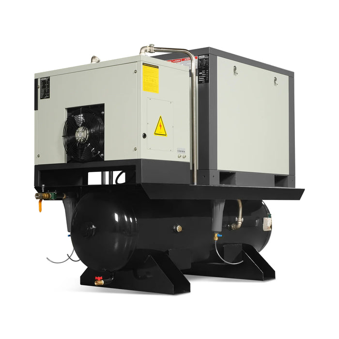 10HP Combined Rotary Screw Air Compressor with Dryer & 66-Gal ASME Tan — view 17