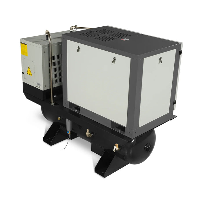 10HP Combined Rotary Screw Air Compressor with Dryer & 66-Gal ASME Tan — view 14