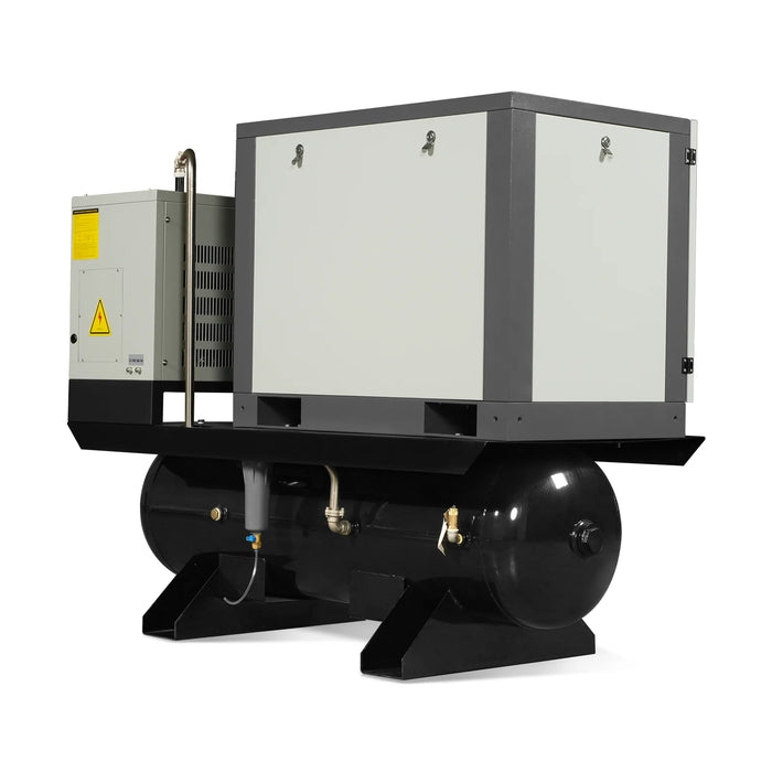10HP Combined Rotary Screw Air Compressor with Dryer & 66-Gal ASME Tan — view 15