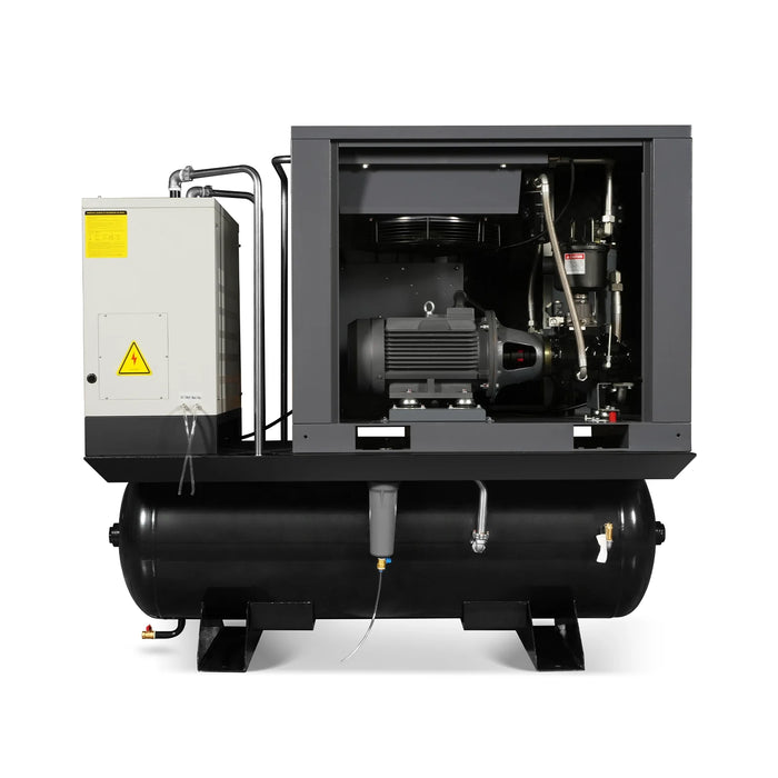 15HP Combined Rotary Screw Air Compressor with Dryer & 105-Gal ASME Ta — view 11