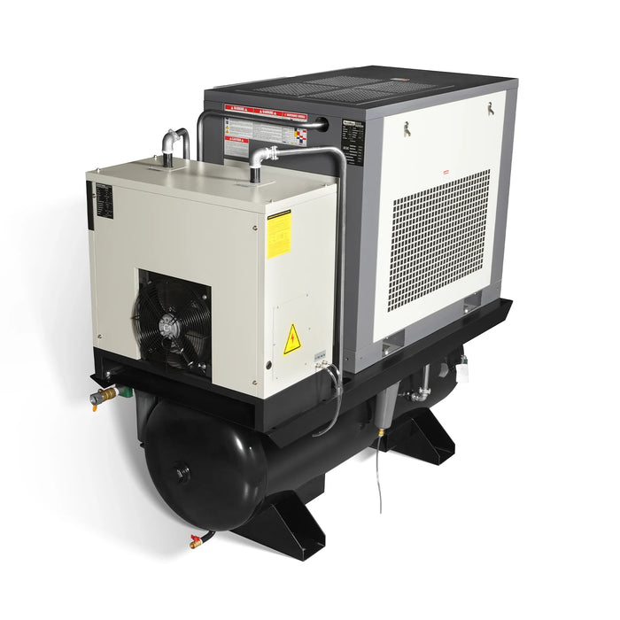 15HP Combined Rotary Screw Air Compressor with Dryer & 105-Gal ASME Ta — view 20