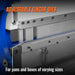 52-inch 3-in-1 Heavy Duty Pan and Box Brake – Slip Roll, Shear, Bending Machine for Sheet Metal, 16 Gauge Mild Steel, Adjustable Fingers, Heavy Duty, Metalworking, Fabrication, Rolling, Bending MMCB5216