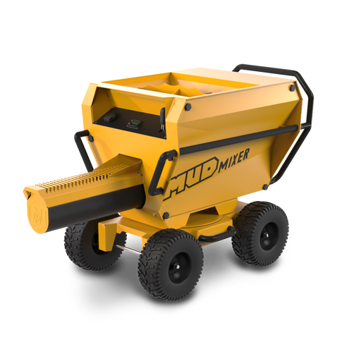 MudMixer Pro MMXR-PRO continuous concrete mixer with four all-terrain tires