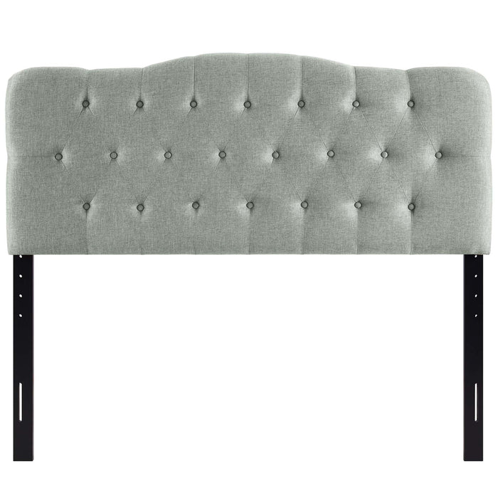 Annabel Diamond Tufted Upholstered Fabric Headboard