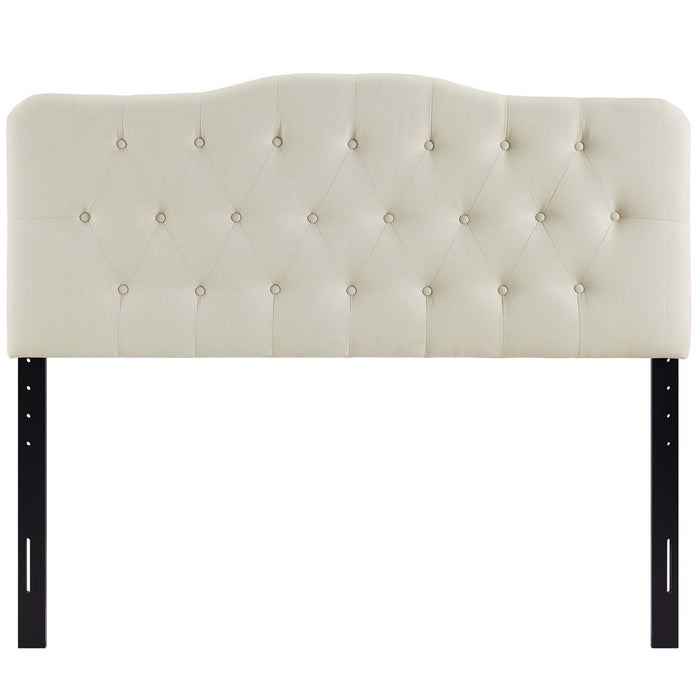 Annabel Diamond Tufted Upholstered Fabric Headboard