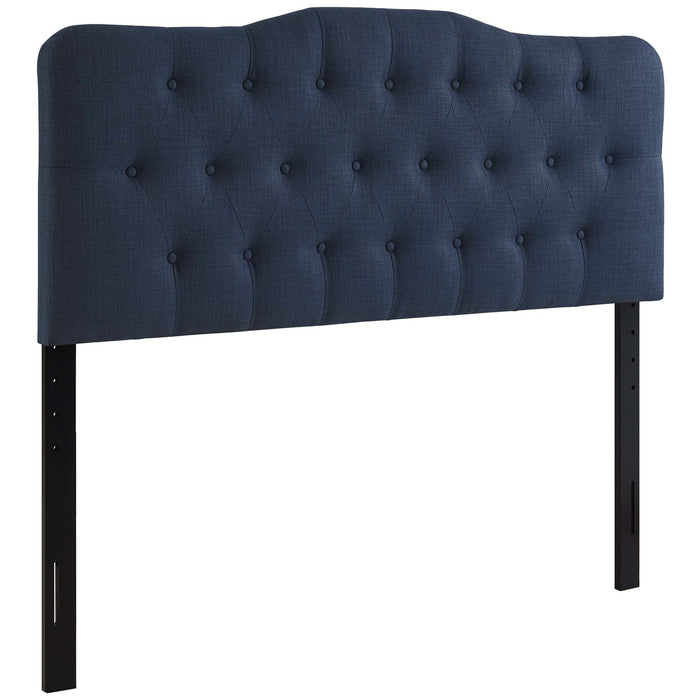 Annabel Diamond Tufted Upholstered Fabric Headboard