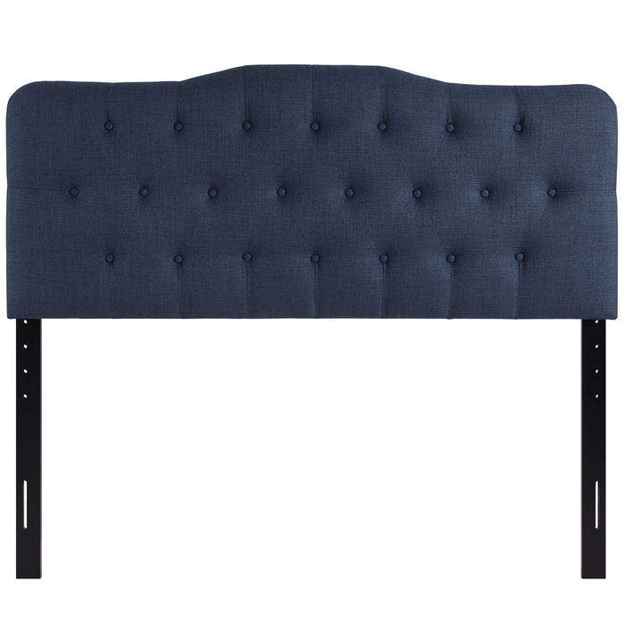 Annabel Diamond Tufted Upholstered Fabric Headboard