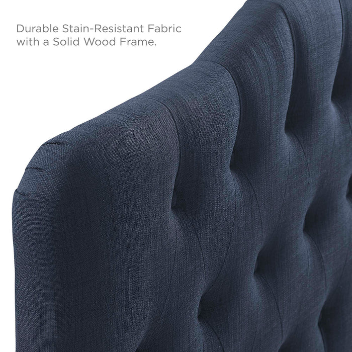 Annabel Diamond Tufted Upholstered Fabric Headboard