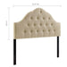 Modway Sovereign Upholstered Fabric Headboard Bedroom Furniture - Close-Up