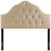 Modway Sovereign Upholstered Fabric Headboard Bedroom Furniture - View 26
