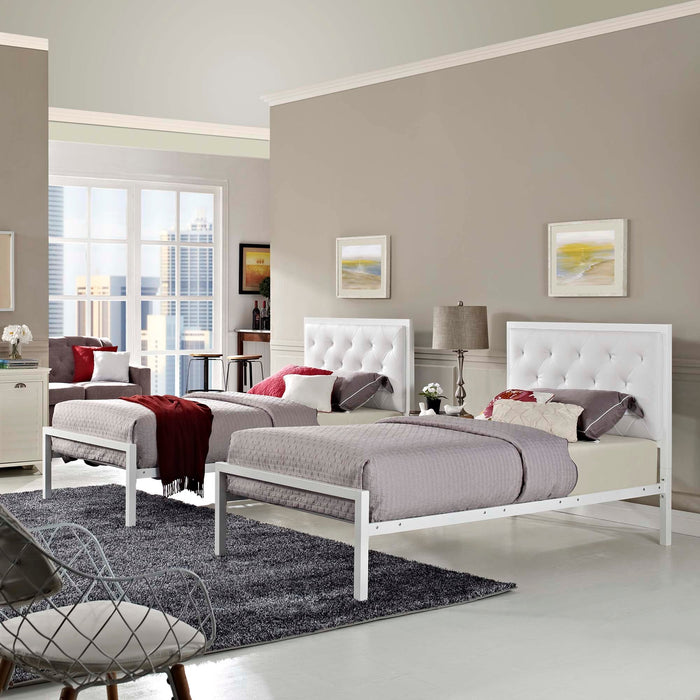 Mia Fabric Bed - Modway \bedroom\beds & bed frames
