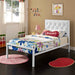 Mia Fabric Bed - in lifestyle setting