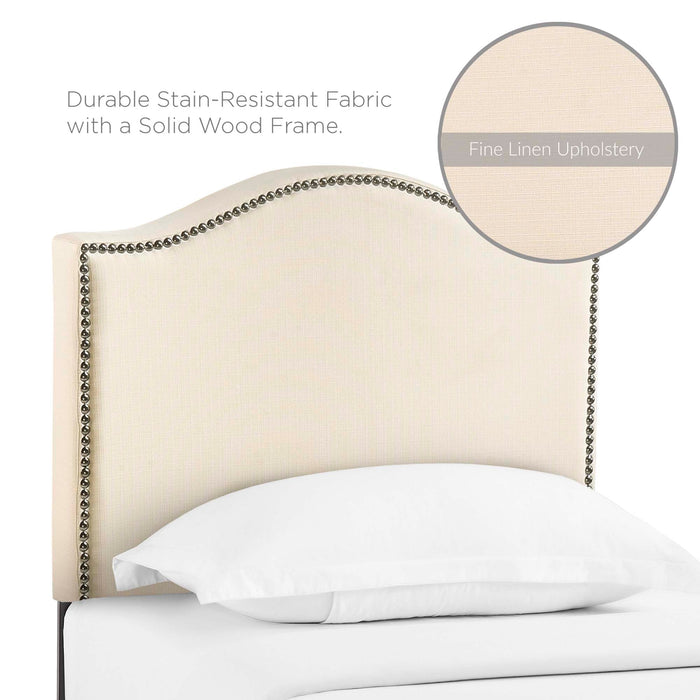 Curl Nailhead Upholstered Headboard