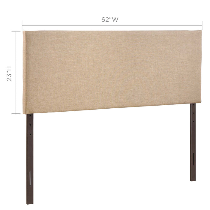 Modway Region Upholstered Headboard Bedroom Furniture in Black - Detail View