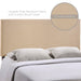 Modway Region Upholstered Headboard Bedroom Furniture in Black - Side View