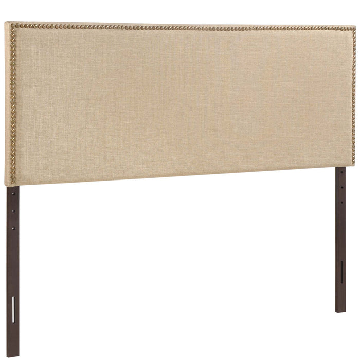 Modway Region Nailhead Upholstered Headboard Bedroom Furniture in Black