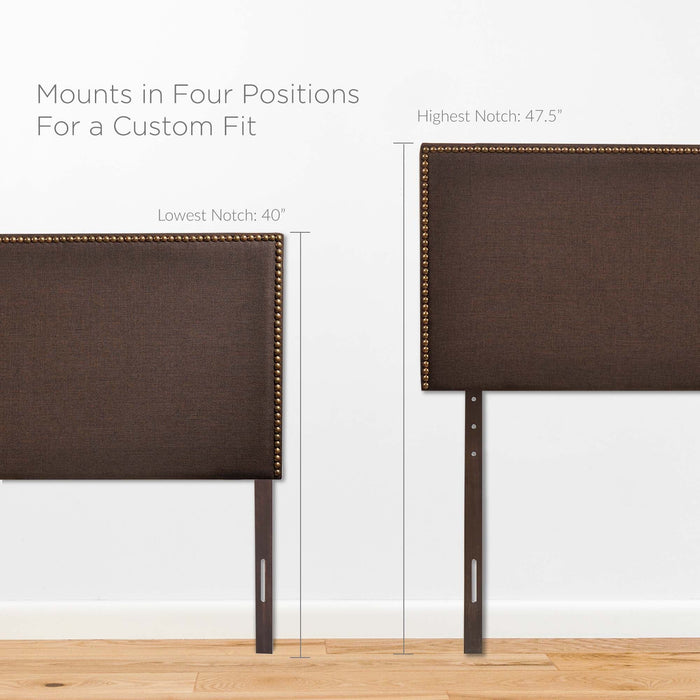 Modway Region Nailhead Upholstered Headboard Bedroom Furniture - View 36