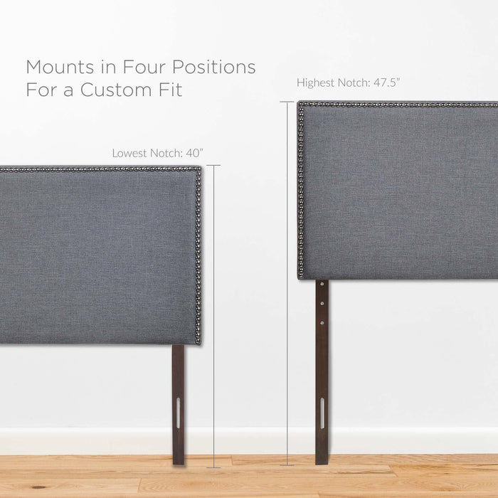 Modway Region Nailhead Upholstered Headboard Bedroom Furniture - View 10