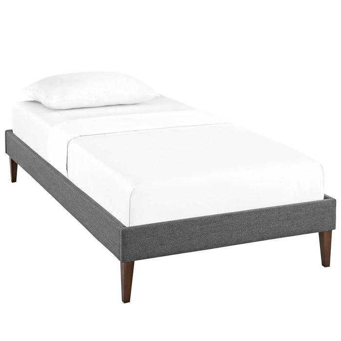 Sharon Fabric Bed Frame with Squared Tapered Legs