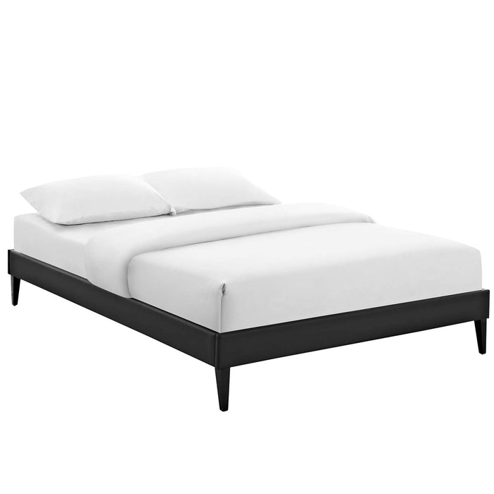 Sharon Fabric Bed Frame with Squared Tapered Legs