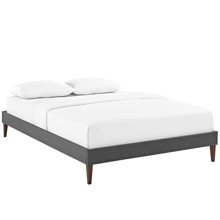Sharon Fabric Bed Frame with Squared Tapered Legs