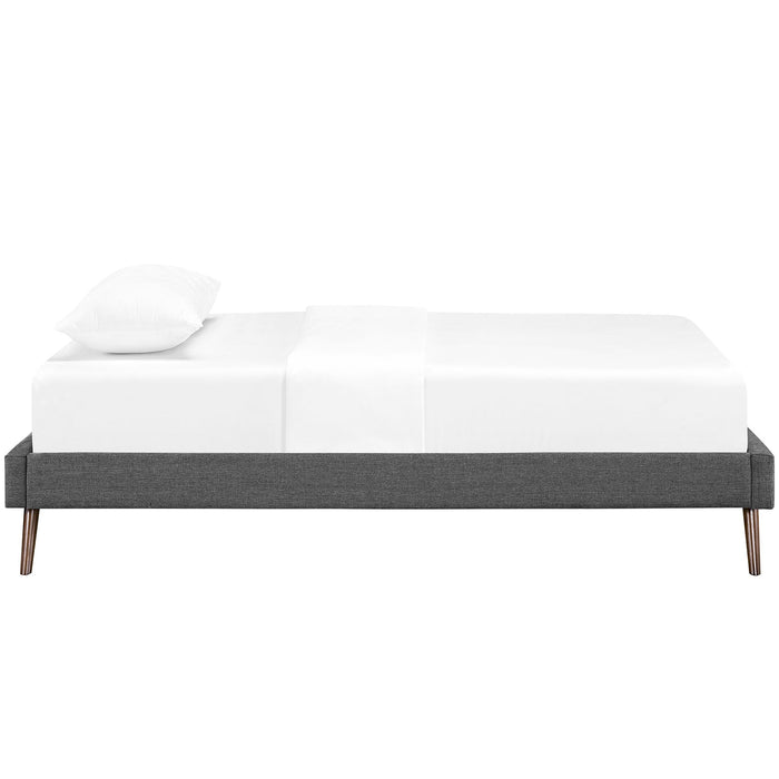 Helen Fabric Bed Frame with Round Splayed Legs