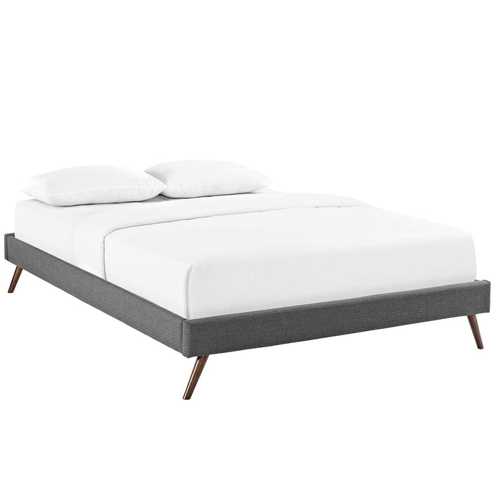 Helen Fabric Bed Frame with Round Splayed Legs