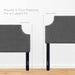 Modway Laura Upholstered Fabric Headboard Bedroom Furniture - View 9