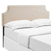 Modway Laura Upholstered Fabric Headboard Bedroom Furniture in Brown