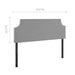 Modway Laura Upholstered Fabric Headboard Bedroom Furniture - View 15