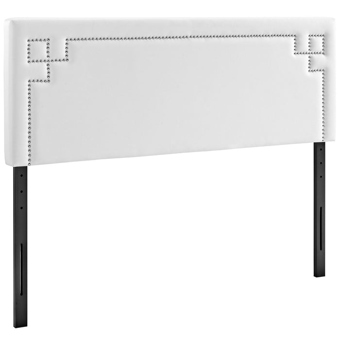 Modway Josie Upholstered Vinyl Headboard Bedroom Furniture in Black