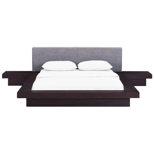 Modway Freja 3 Piece Fabric Queen Bedroom Set - View 15