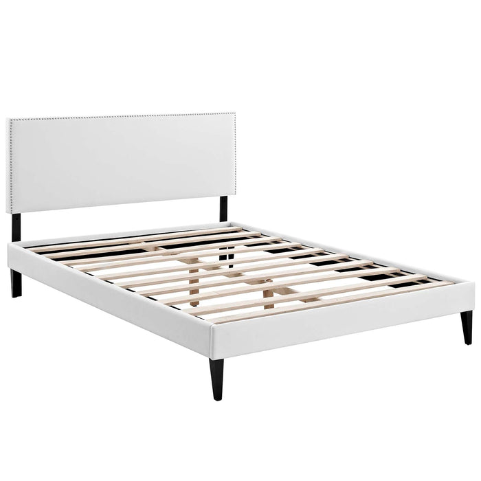 Phoebe Platform Bed with Squared Tapered Legs