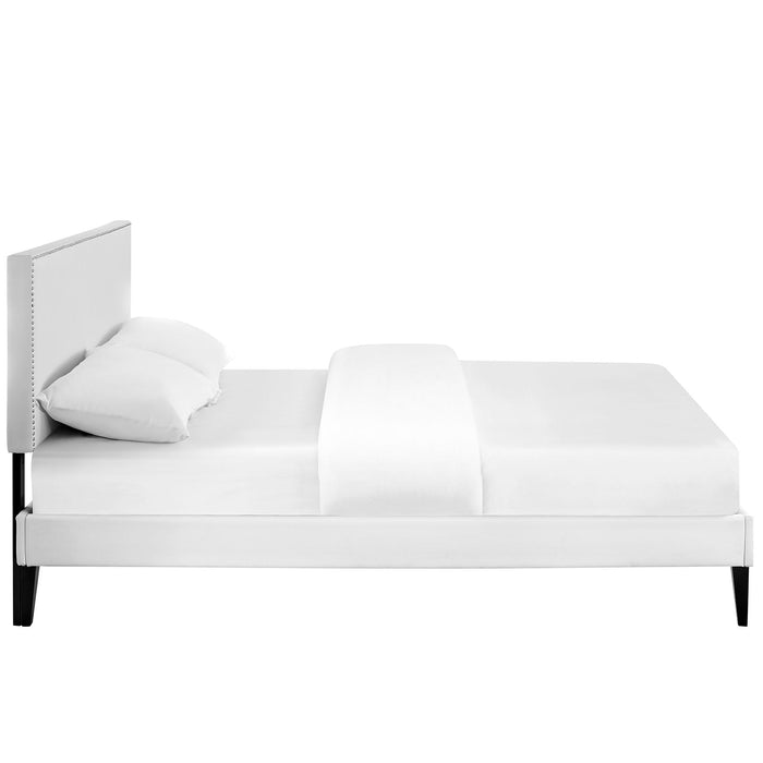 Phoebe Platform Bed with Squared Tapered Legs