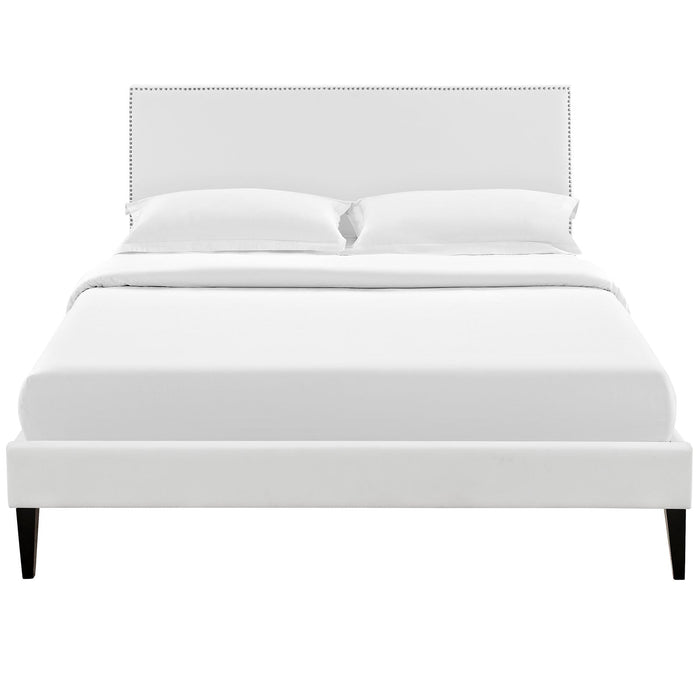 Phoebe Platform Bed with Squared Tapered Legs