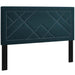 Modway Reese Nailhead Upholstered Linen Fabric Headboard Bedroom Furniture - Installation View