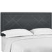 Modway Reese Nailhead Upholstered Linen Fabric Headboard Bedroom Furniture - View 19