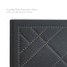 Modway Reese Nailhead Upholstered Linen Fabric Headboard Bedroom Furniture - View 12