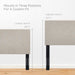 Modway Taylor Upholstered Linen Fabric Headboard Bedroom Furniture - Close-Up