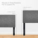 Modway Taylor Upholstered Linen Fabric Headboard Bedroom Furniture - View 11