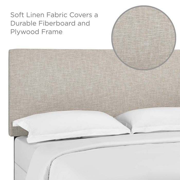 Modway Taylor Upholstered Linen Fabric Headboard Bedroom Furniture - View 23