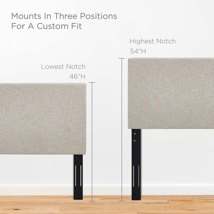 Modway Taylor Upholstered Linen Fabric Headboard Bedroom Furniture - View 25