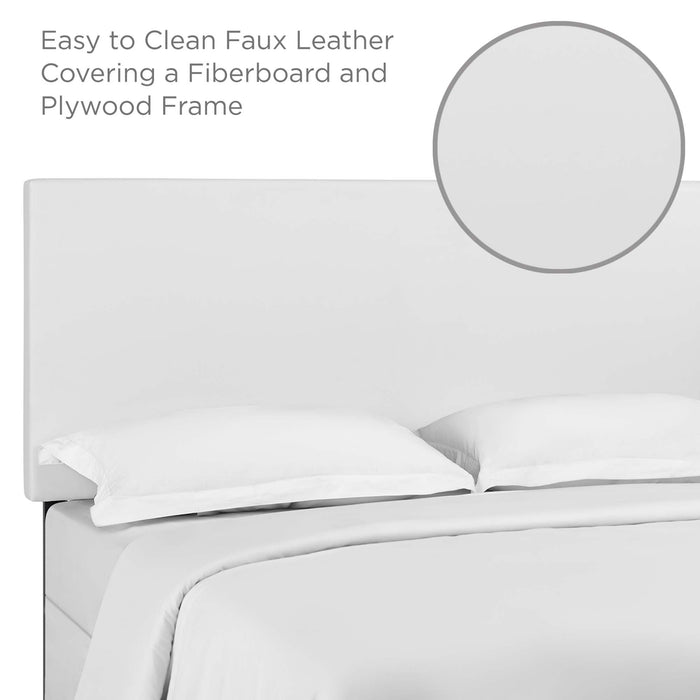 Modway Taylor Upholstered Faux Leather Headboard Bedroom Furniture - Installation View
