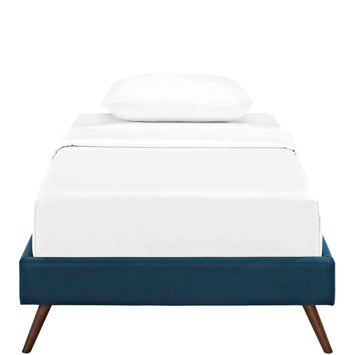 Loryn Fabric Bed Frame with Round Splayed Legs