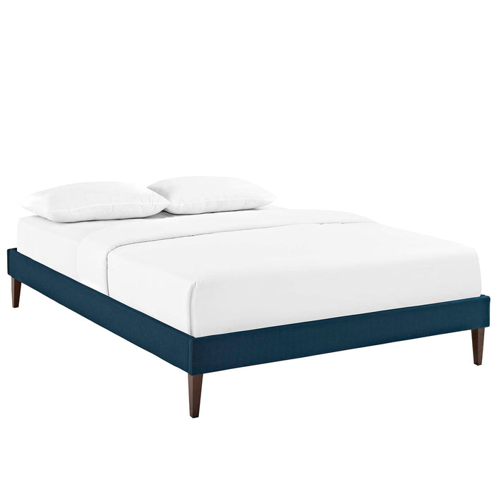 Tessie Fabric Bed Frame with Squared Tapered Legs