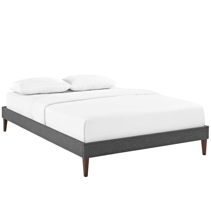 Tessie Fabric Bed Frame with Squared Tapered Legs